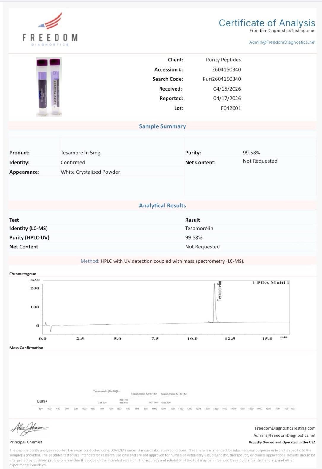 Tesamorelin Box of 10 Vials